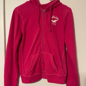 Hollister Pink Zip Up hoodie